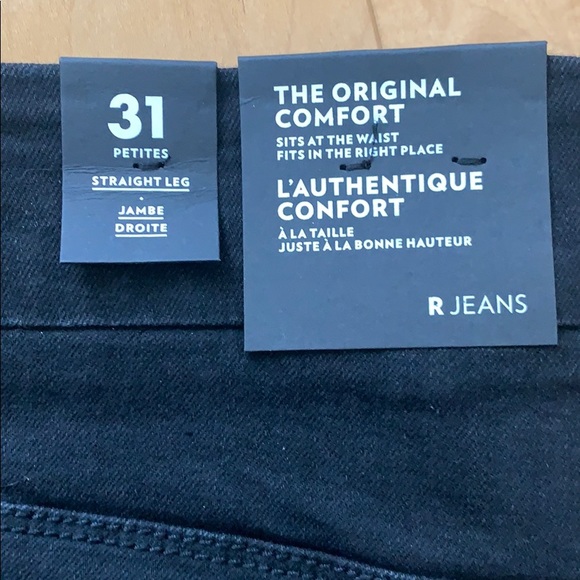 Black Pull On Jeans - Picture 2 of 4